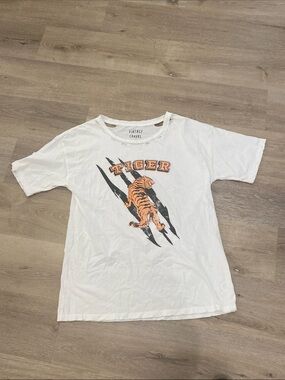 Vintage Canvas Designed in L.A. Distressed Oversized Tiger Graphic Tee EUC ✨